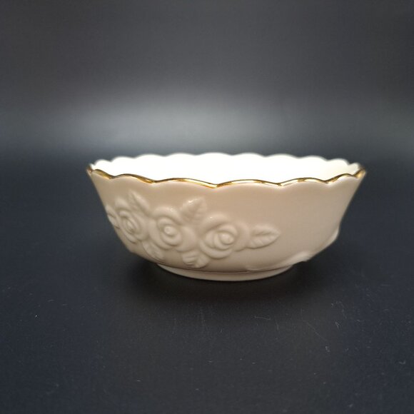 Lenox Rosebud Collection All Purpose Bowl Gold Trim Floral Decorative - Picture 5 of 10